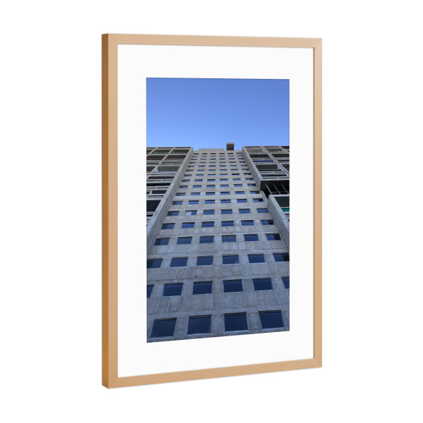 Poster mit Rahmen Kupfer "Le Corbusier" artboxONE - Architektur