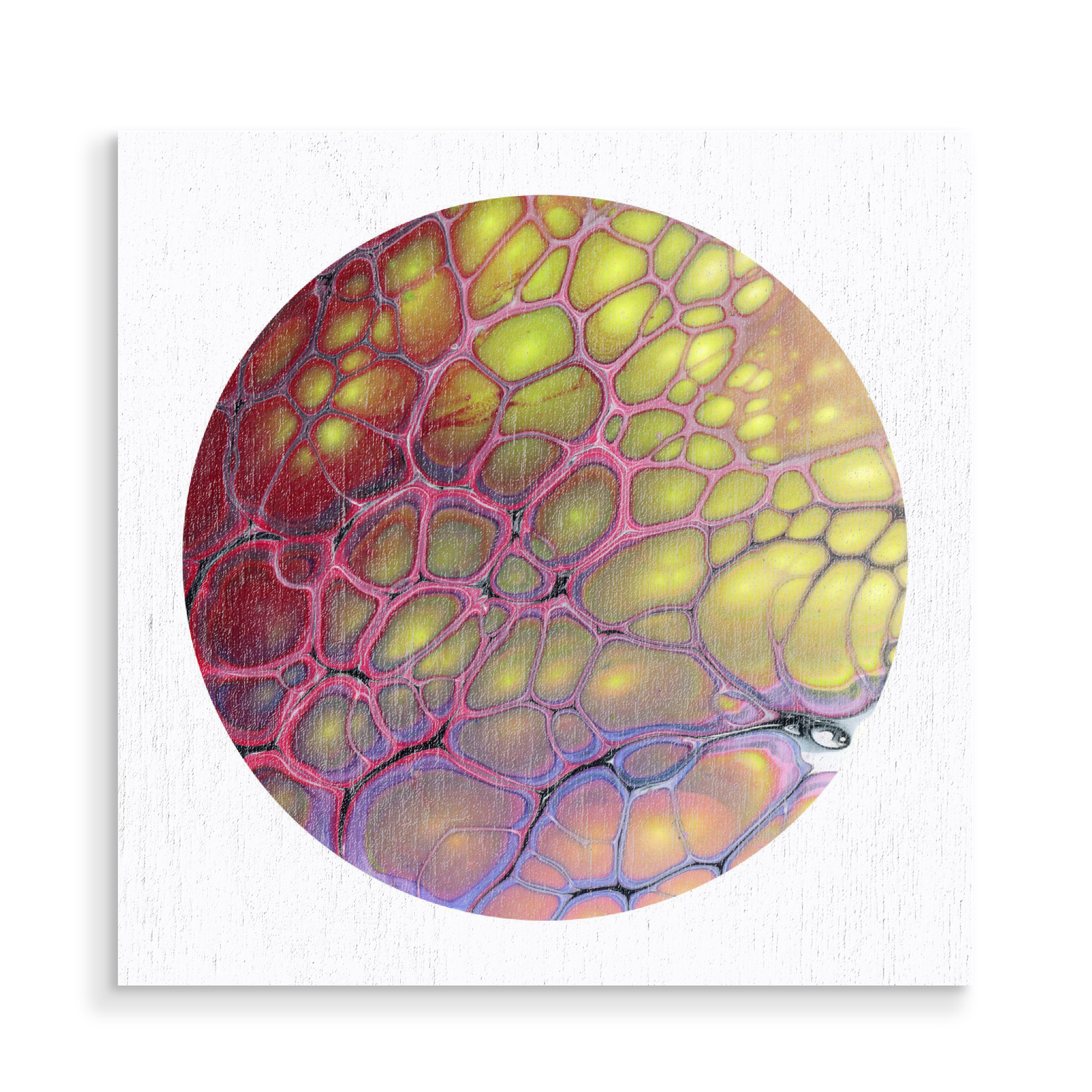 Holzbild "Colorful Cells" artboxONE - Abstrakt
