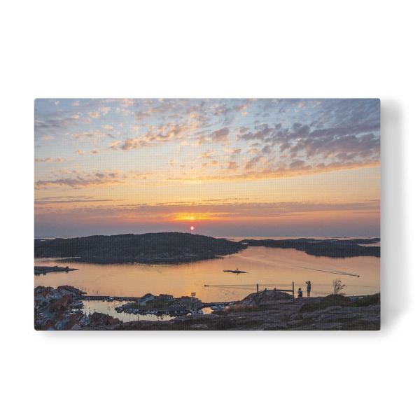 Leinwandbild "Sonnenuntergang in Fjällbacka" artboxONE - Natur,Reise,Reise / Strand und Meer,Reise / Länder