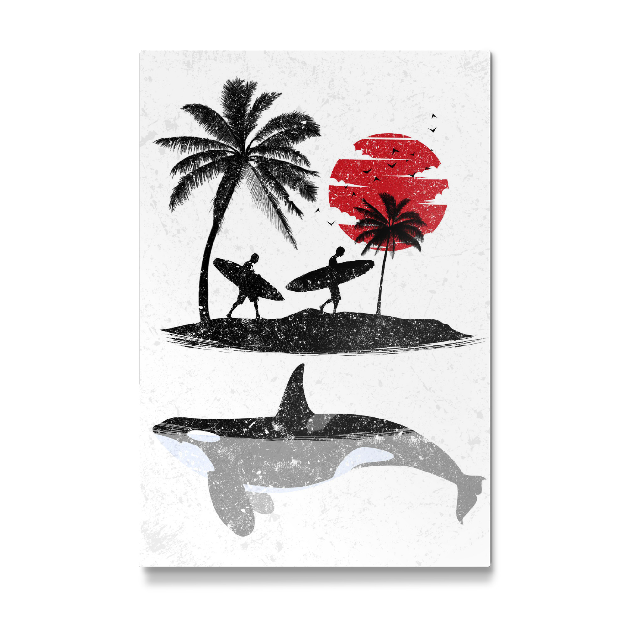Galerie-Print "Surf and Killer Whale" 30x20 cm artboxONE