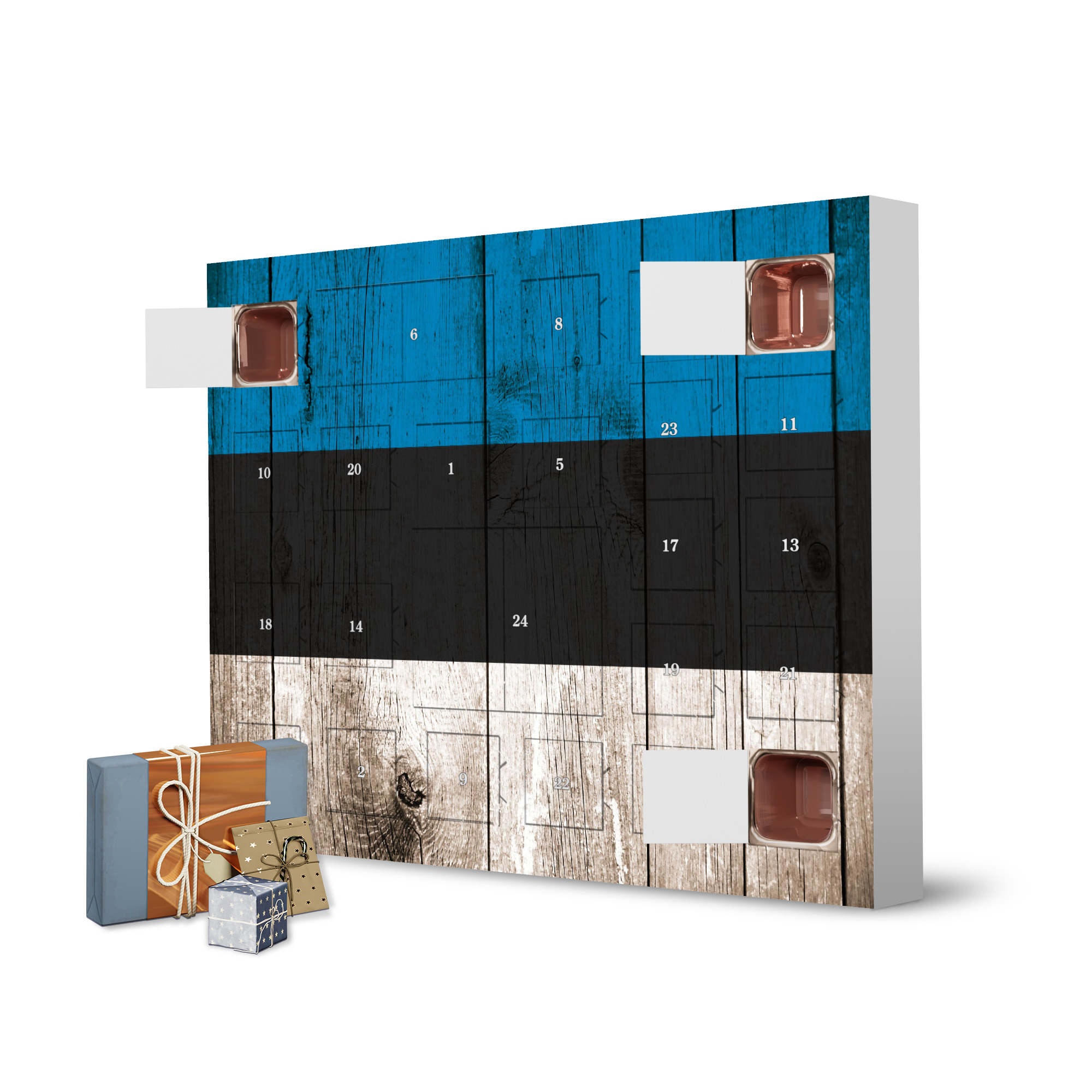 Adventskalender zum Selbstbefüllen Estonia Vintage Flag artboxONE Adventskalender Reise