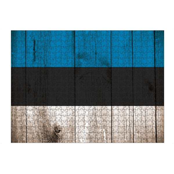 Puzzle Ravensburger "Estonia Vintage Flag" artboxONE - Reise,Reise / Länder