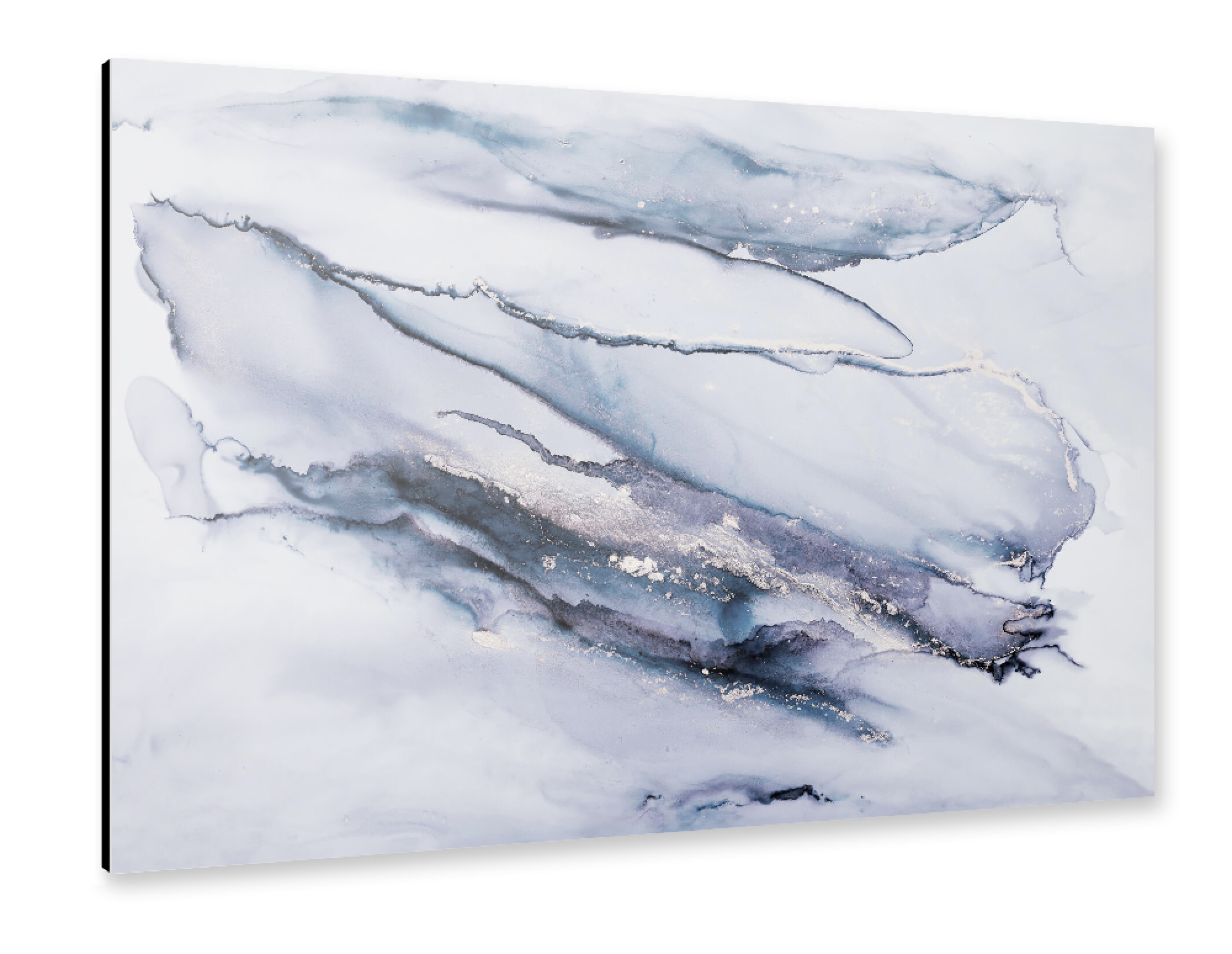 Alu-Dibond "Blue Alcohol Ink Fantasies" 30x20 cm artboxONE