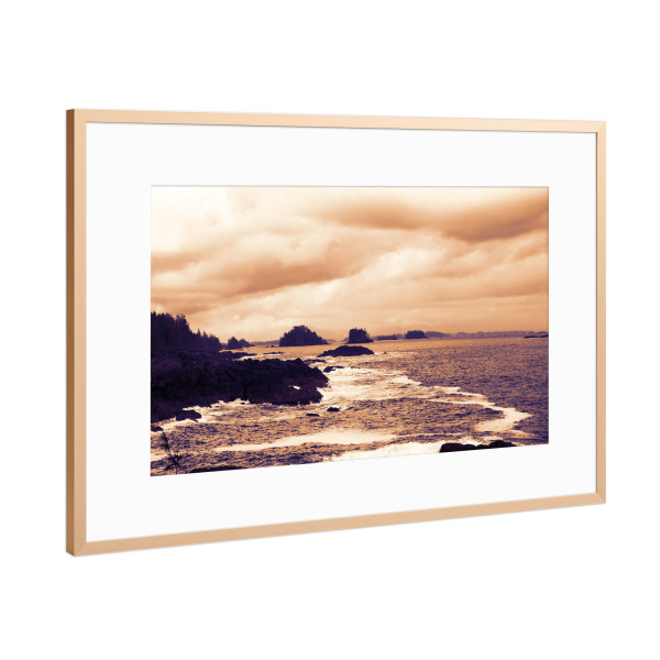 Poster mit Rahmen Kupfer "Broken Islands, Vancouver Island" artboxONE - Natur,Reise,Reise / Länder,Buchstaben / K