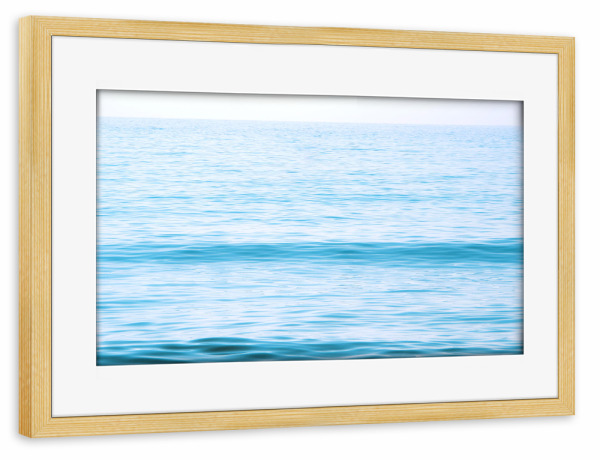 Poster mit Rahmen kiefer "Ruhiges Meer" artboxONE - Natur,Reise,Abstrakt,Reise / Strand und Meer