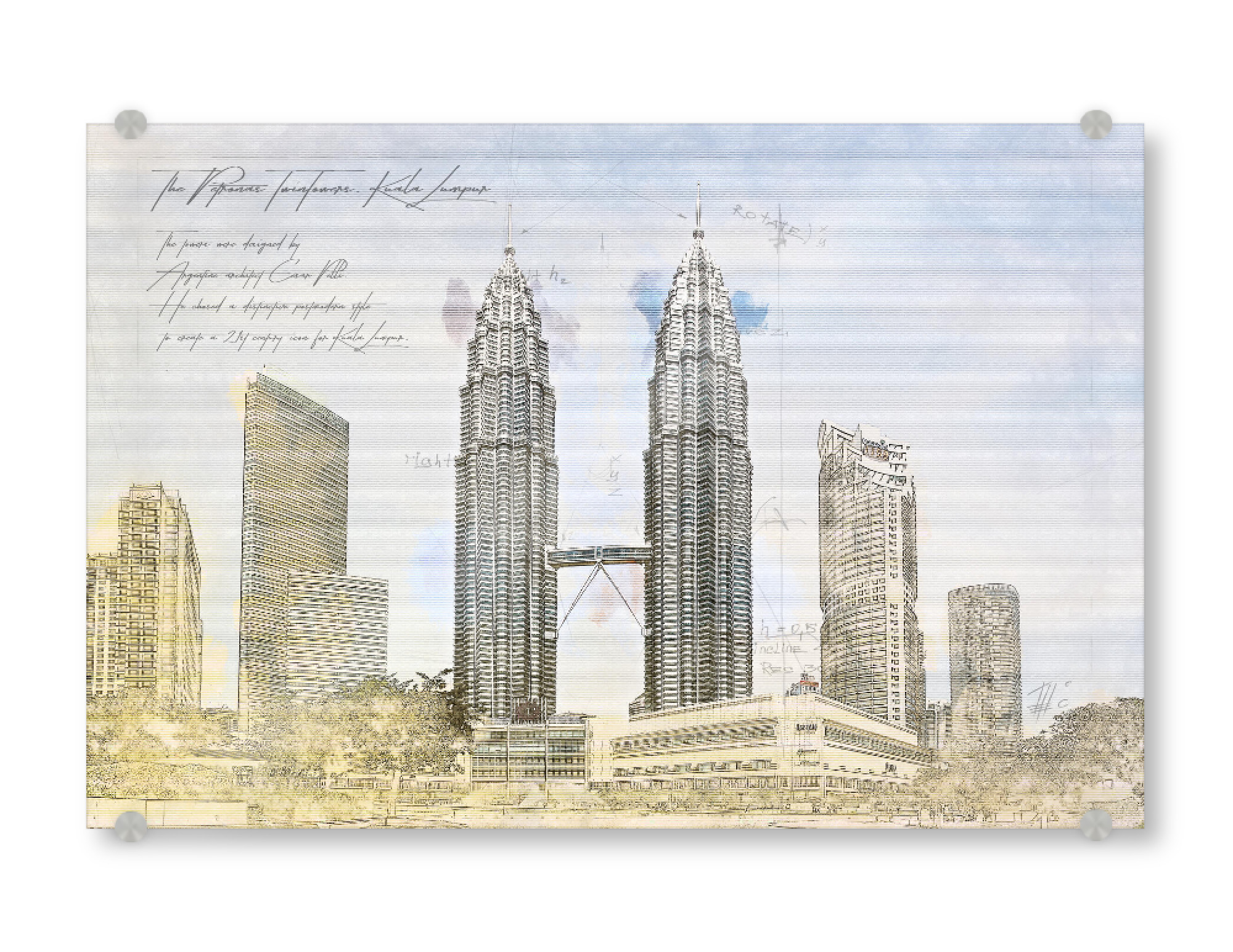 Acrylglasbild "Petronas Towers, Kuala Lumpur" artboxONE - Architektur,Reise / Asien