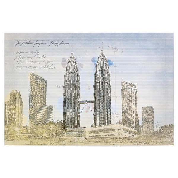 Poster 30x20 cm "Petronas Towers, Kuala Lumpur" artboxONE - Architektur,Reise / Asien