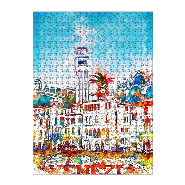 Puzzle Ravensburger "Venedig Collage in bunt" artboxONE - Architektur,Städte / Venedig