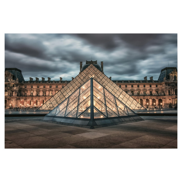 Poster "Louvre museum" artboxONE - Städte,Reise,Architektur,Städte / Paris,Reise / Länder