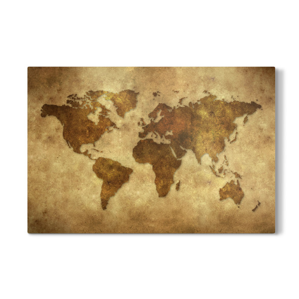 Galerie-Print "World Map Brown 3 (matart)" 30x20 cm artboxONE