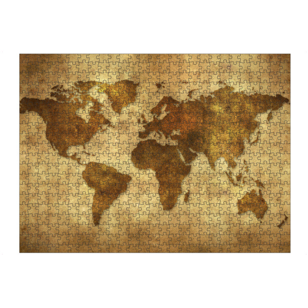 artboxONE Puzzle "World Map Brown 3 (matart)" artboxONE - Kartografie