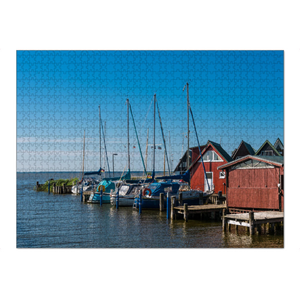 Puzzle Ravensburger "Althagen Bootshäuser" artboxONE - Natur,Reise,Architektur