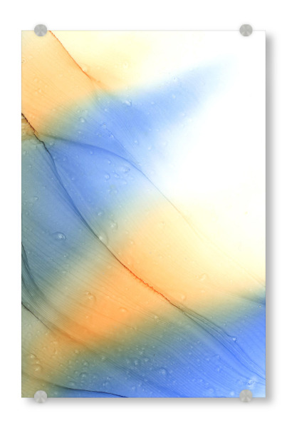 Acrylglasbild "Blue n Orange - Dream" artboxONE - Abstrakt