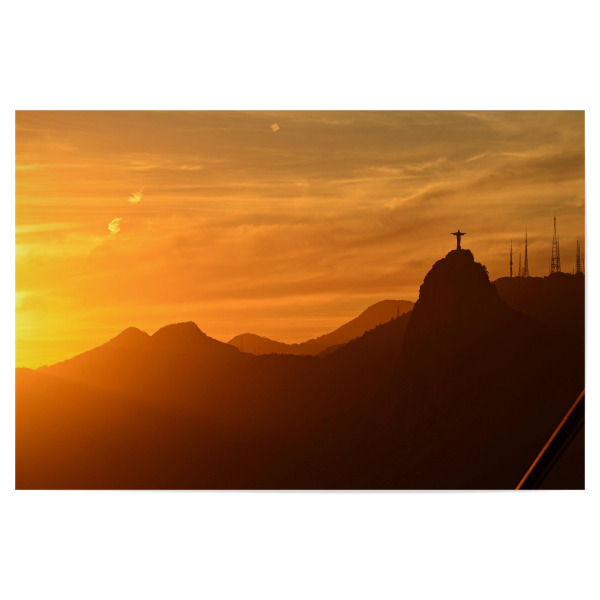 Poster 30x20 cm "Kings sun and Christ" artboxONE - Natur,Reise,Städte / Rio de Janeiro