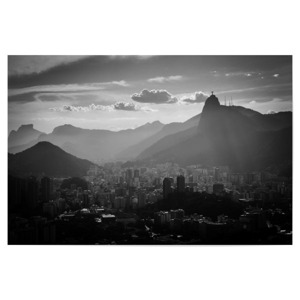 Poster 30x20 cm "Carioca Silhouettes" artboxONE - Reise,Städte / Rio de Janeiro