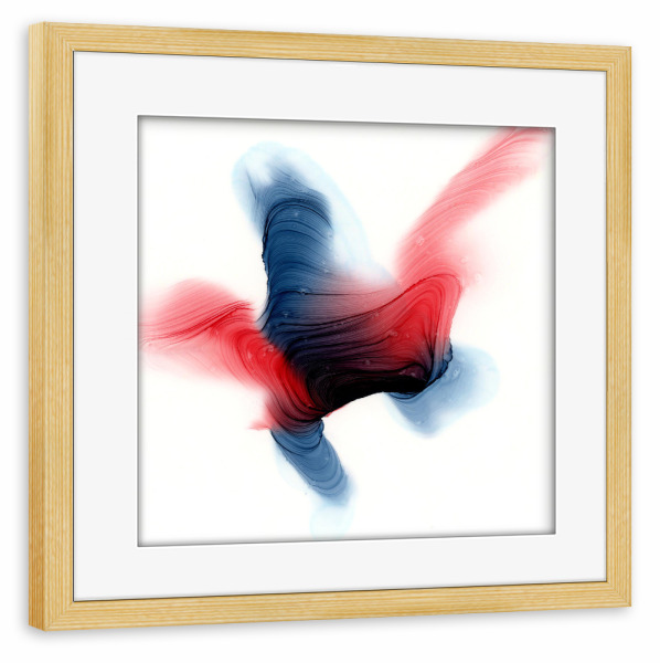 Poster mit Rahmen kiefer "Abstract Bird" artboxONE - Abstrakt