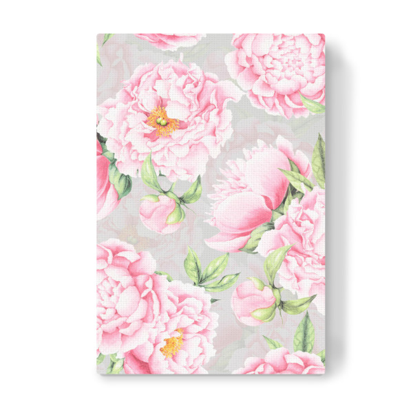 Leinwandbild "Blush Peonies" artboxONE - Natur,Floral - Peony,Flowers,Floral,Botanical,Pattern,Watercolor,Hand painted,Garden,Spring,Summer