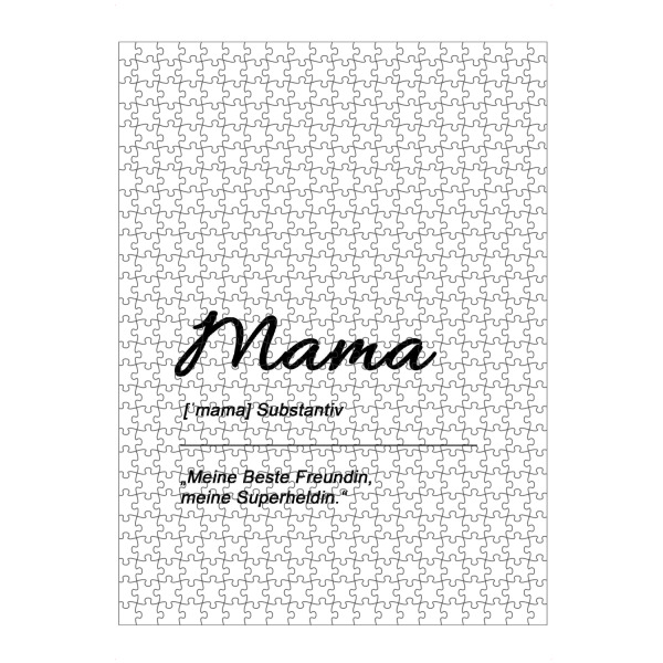 Puzzle Ravensburger "Mama - Beste Freundin" artboxONE - Typografie,Für Mama