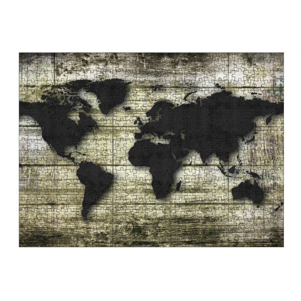 artboxONE Puzzle "World Map Black (matart)" artboxONE - Kartografie
