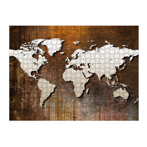 artboxONE Puzzle "World Map Brown 5 (matart)" artboxONE - Kartografie