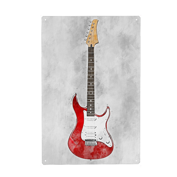 Holzbild "Electric guitar 11 (matart)" artboxONE - Musik