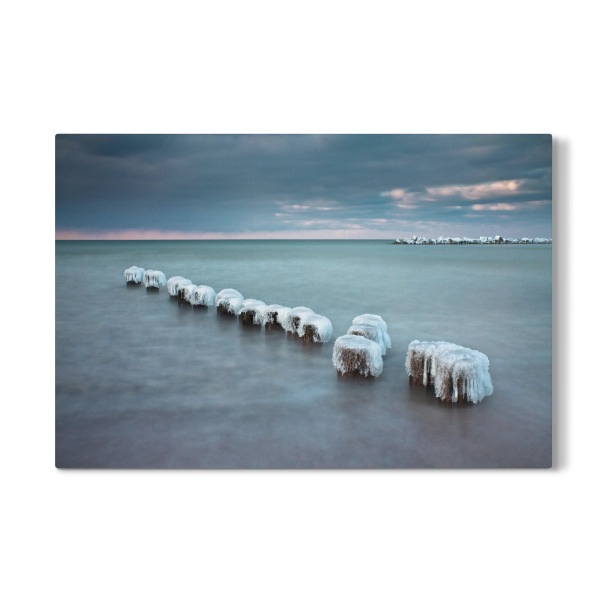 Galerie-Print "Vereiste Buhne in Wustrow" 30x20 cm artboxONE