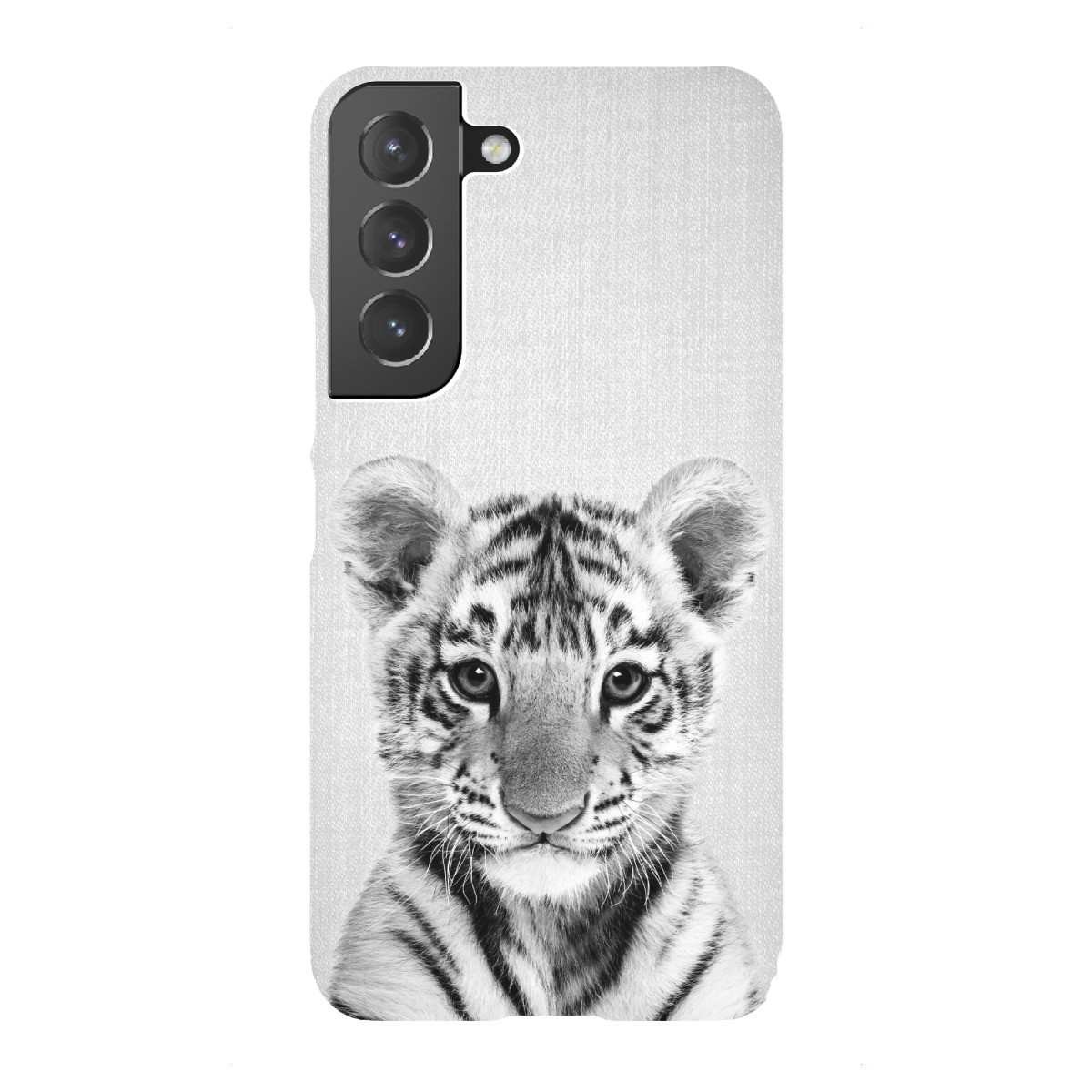 "Tiger Cub - Black & White"für Samsung Galaxy - Premium-Case Handyhülle artboxONE
