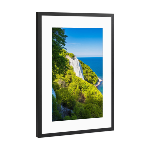 Poster mit Rahmen Schwarz (Metallic) "Küste der Ostsee auf Rügen" artboxONE - Natur,Reise,Reise / Strand und Meer