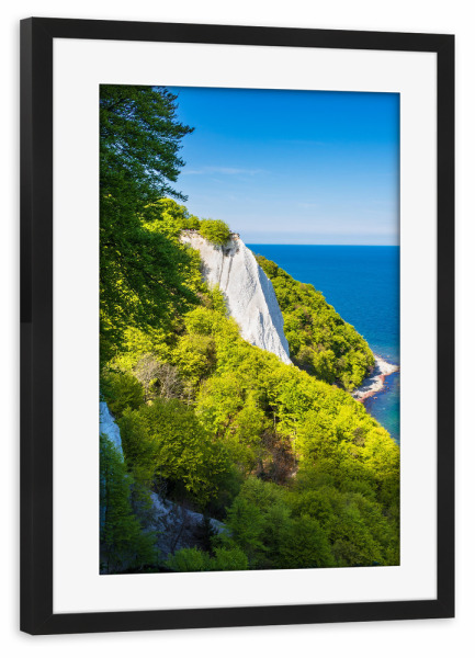 Poster mit Rahmen schwarz "Küste der Ostsee auf Rügen" artboxONE - Natur,Reise,Reise / Strand und Meer