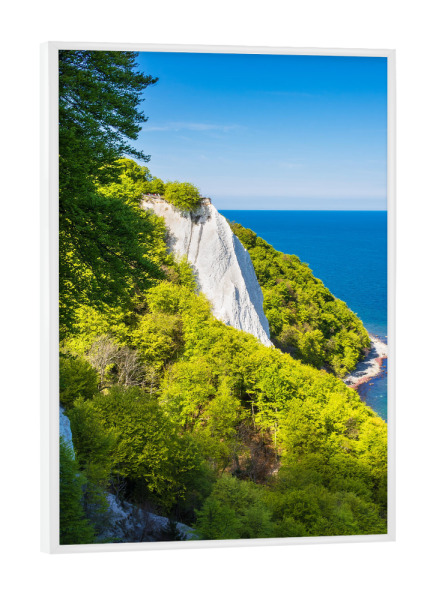 Poster mit weißem Rahmen "Küste der Ostsee auf Rügen" artboxONE - Natur,Reise,Reise / Strand und Meer