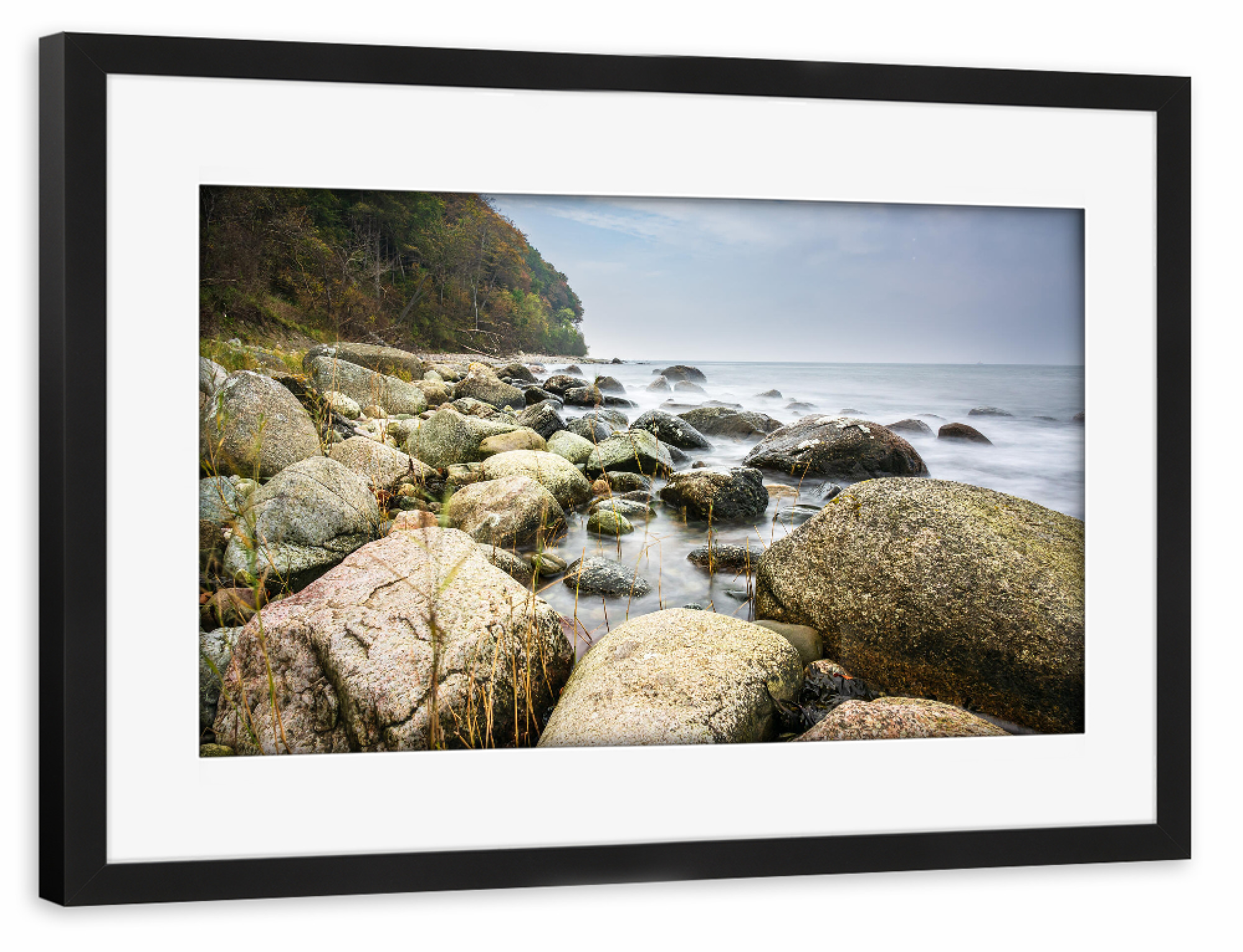 Poster mit Rahmen schwarz "Rügen im Herbst" artboxONE - Natur,Reise,Reise / Strand und Meer