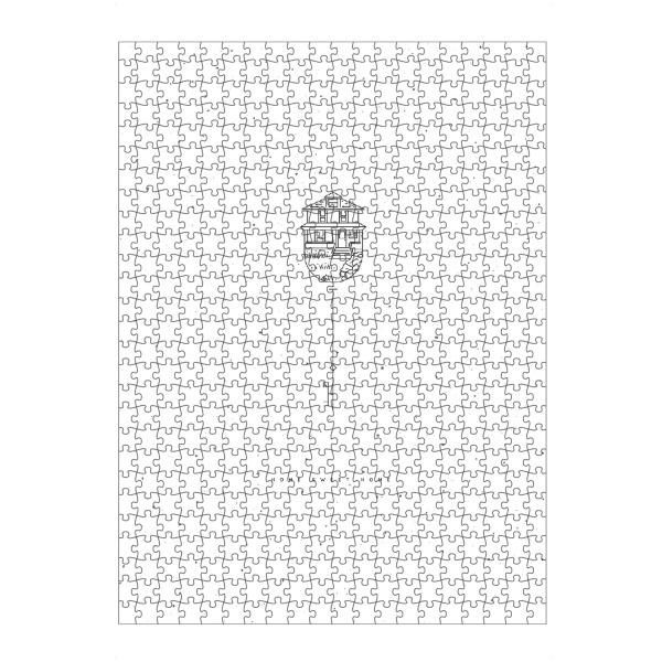 artboxONE Puzzle "Modern graphic house key" artboxONE - Streetart