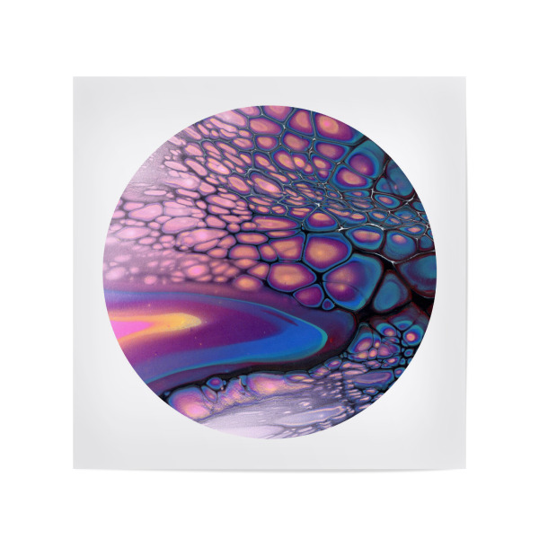 Poster 20x20 cm "Lila Zeit Z" artboxONE - Abstrakt