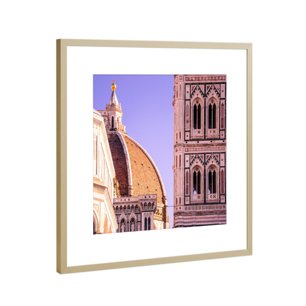 Poster mit Rahmen Gold "Il Duomo di Firenze" artboxONE - Reise,Architektur,Städte / Weitere