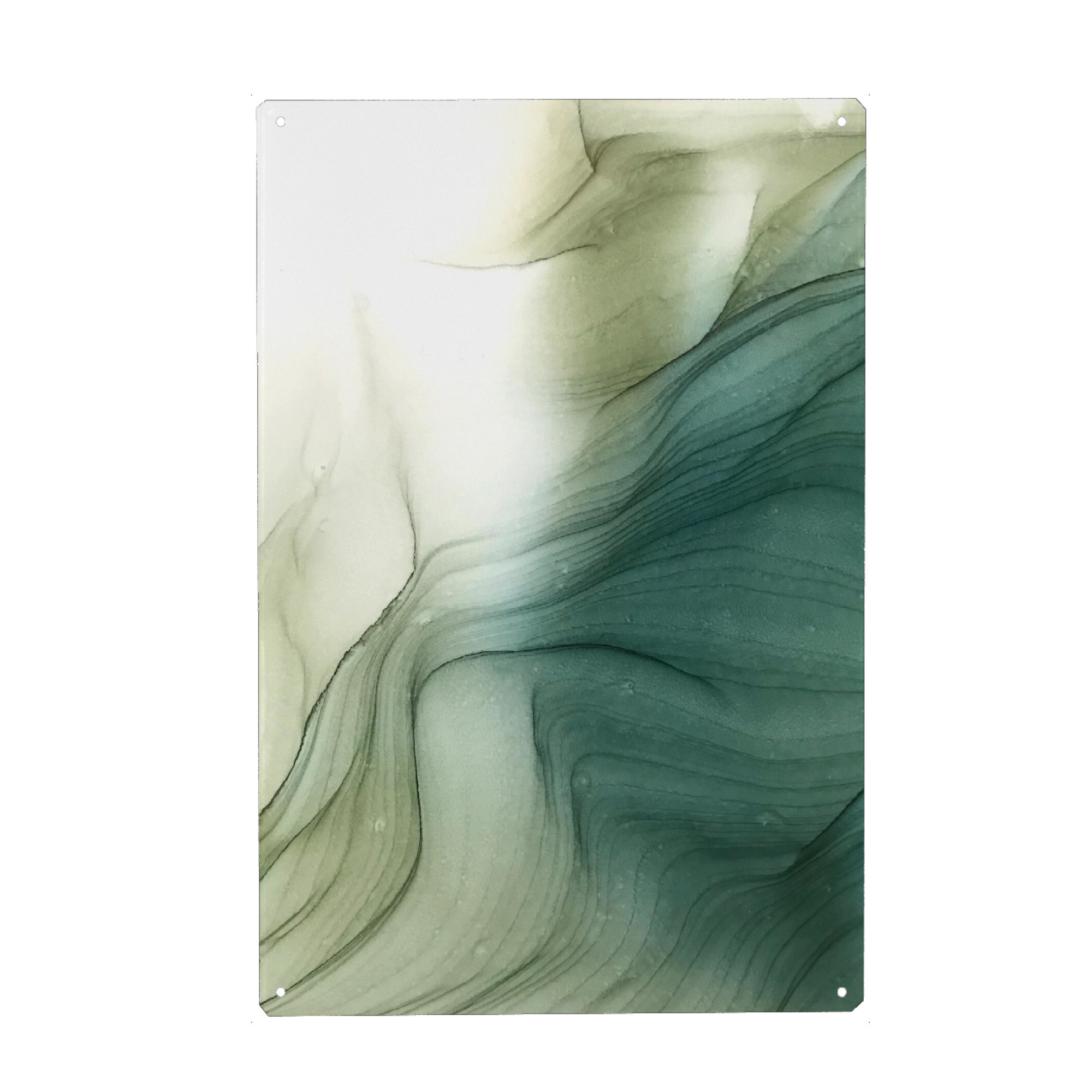 Metall Poster "Grass green" artboxONE - Abstrakt