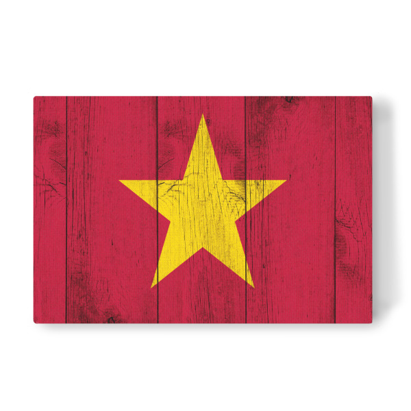 Leinwandbild "Vietnam Vintage Flag" artboxONE - Reise,Reise / Asien - Flagge,Vintage,Grunge,Fahne,Flag,Vietnam,Vietnamese,Vietnamesische,Asien,Asia
