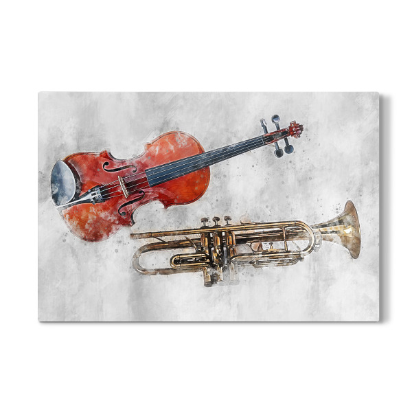 Galerie-Print "Violin and Trumpet (matart)" 30x20 cm artboxONE