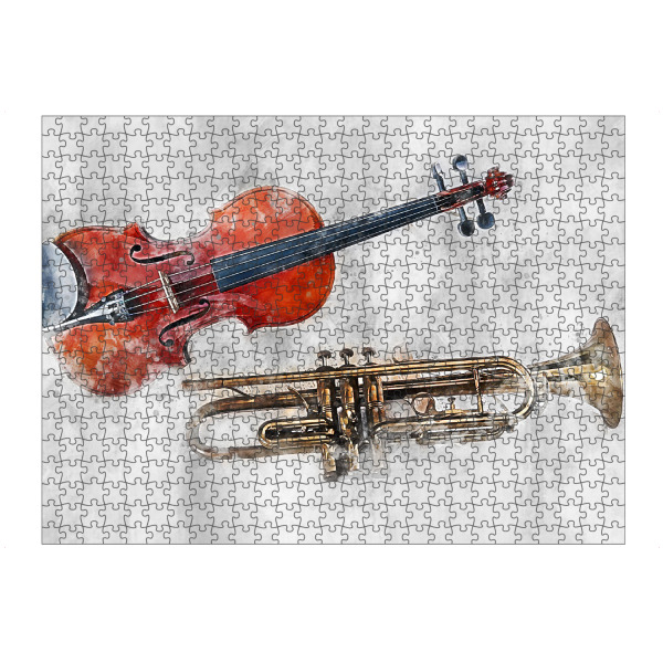 artboxONE Puzzle "Violin and Trumpet (matart)" artboxONE - Musik