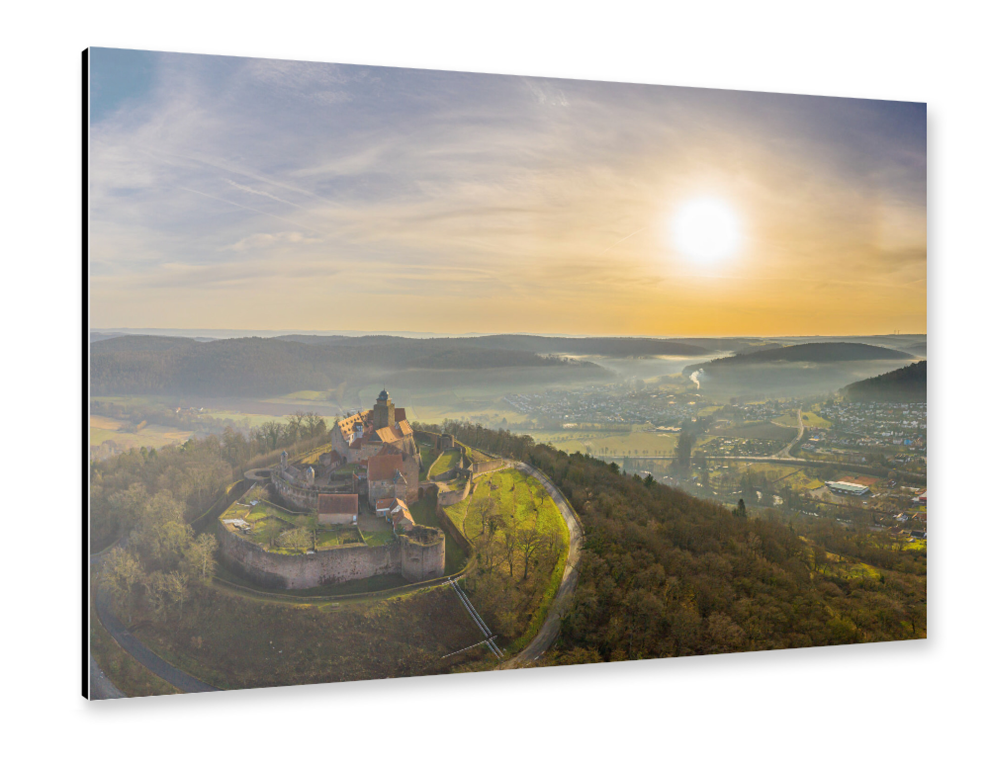 Alu-Dibond "Burg Breuberg im Sahara San" 30x20 cm artboxONE