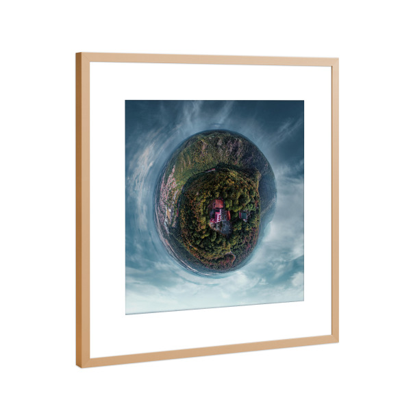 Poster mit Rahmen Kupfer "Harz - Rosstrappe & Bodetal" artboxONE - Städte,Natur,Reise,Reise / Länder