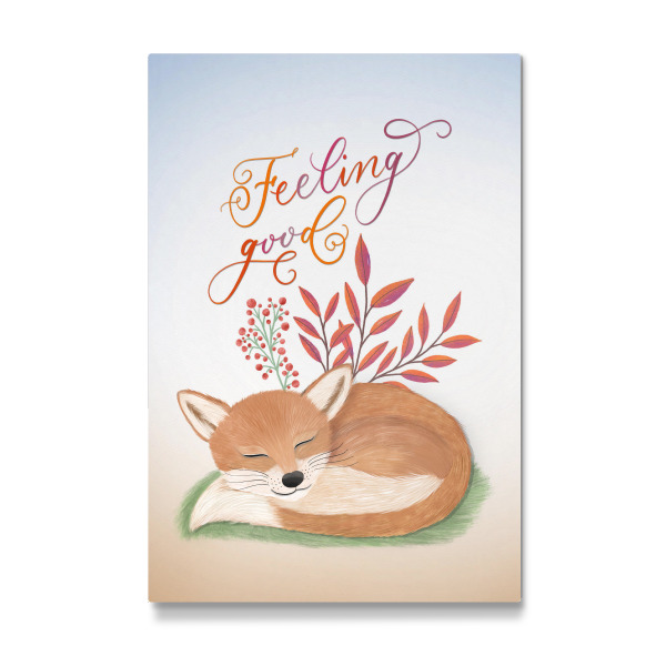 Galerie-Print "Fox relaxing and feeling good" 30x20 cm artboxONE