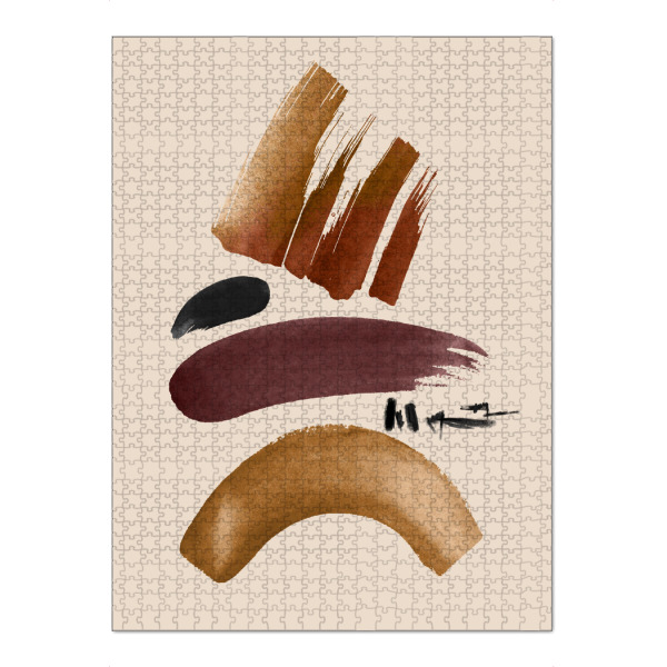 Puzzle Ravensburger "Brush Ink Color" artboxONE - Abstrakt,Geometrie - Formen,Geomertrie,Geometry,Bunt,Colorful,Abstract,Abstrakt,Shapes,Malerei
