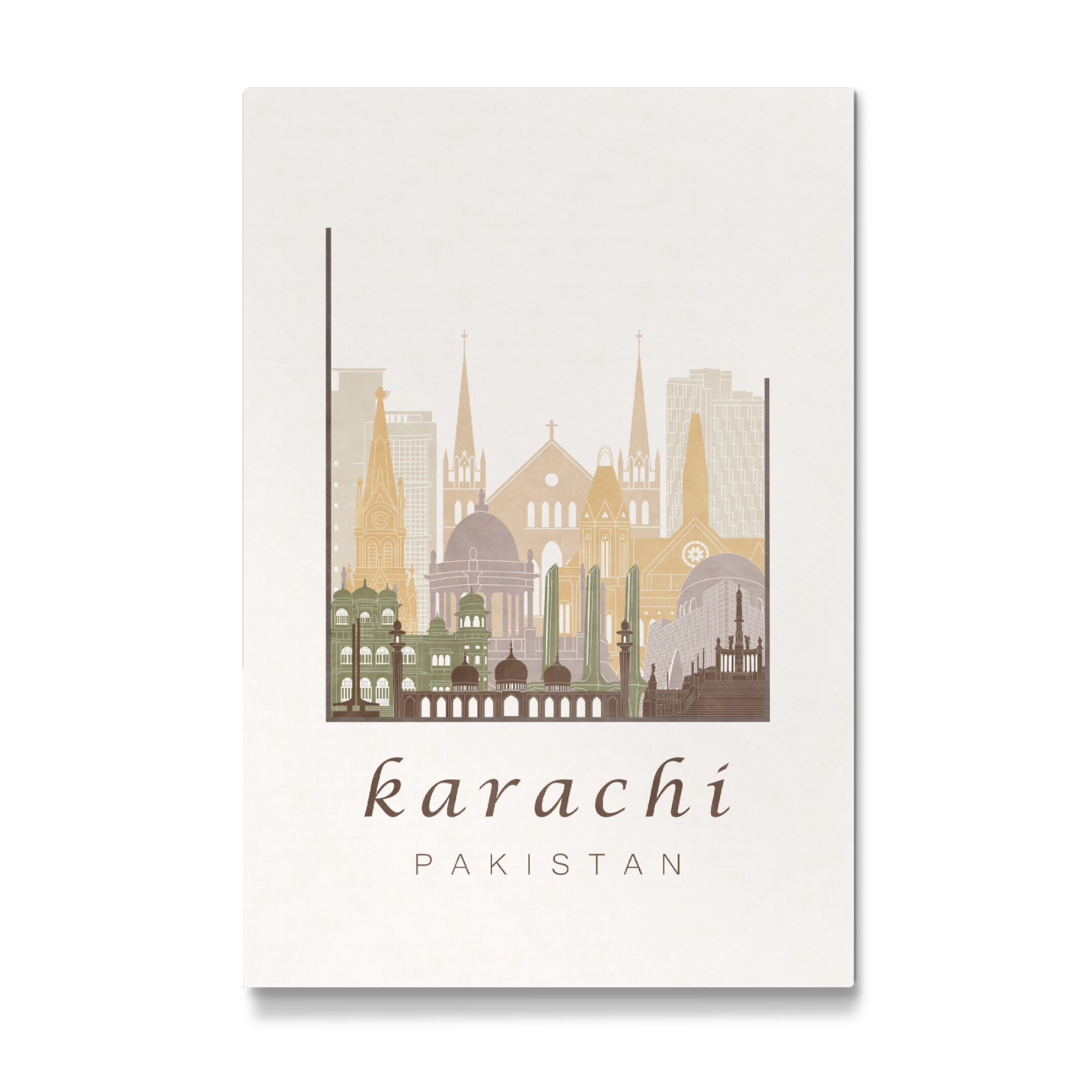 Galerie-Print "Karachi skyline rustic" 75x50 cm artboxONE