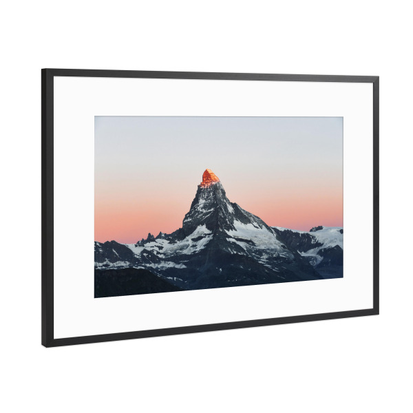 Poster mit Rahmen Schwarz (Metallic) "Rise & Shine" artboxONE - Natur,Reise,Liebe,Reise / Länder,Städte / Zürich