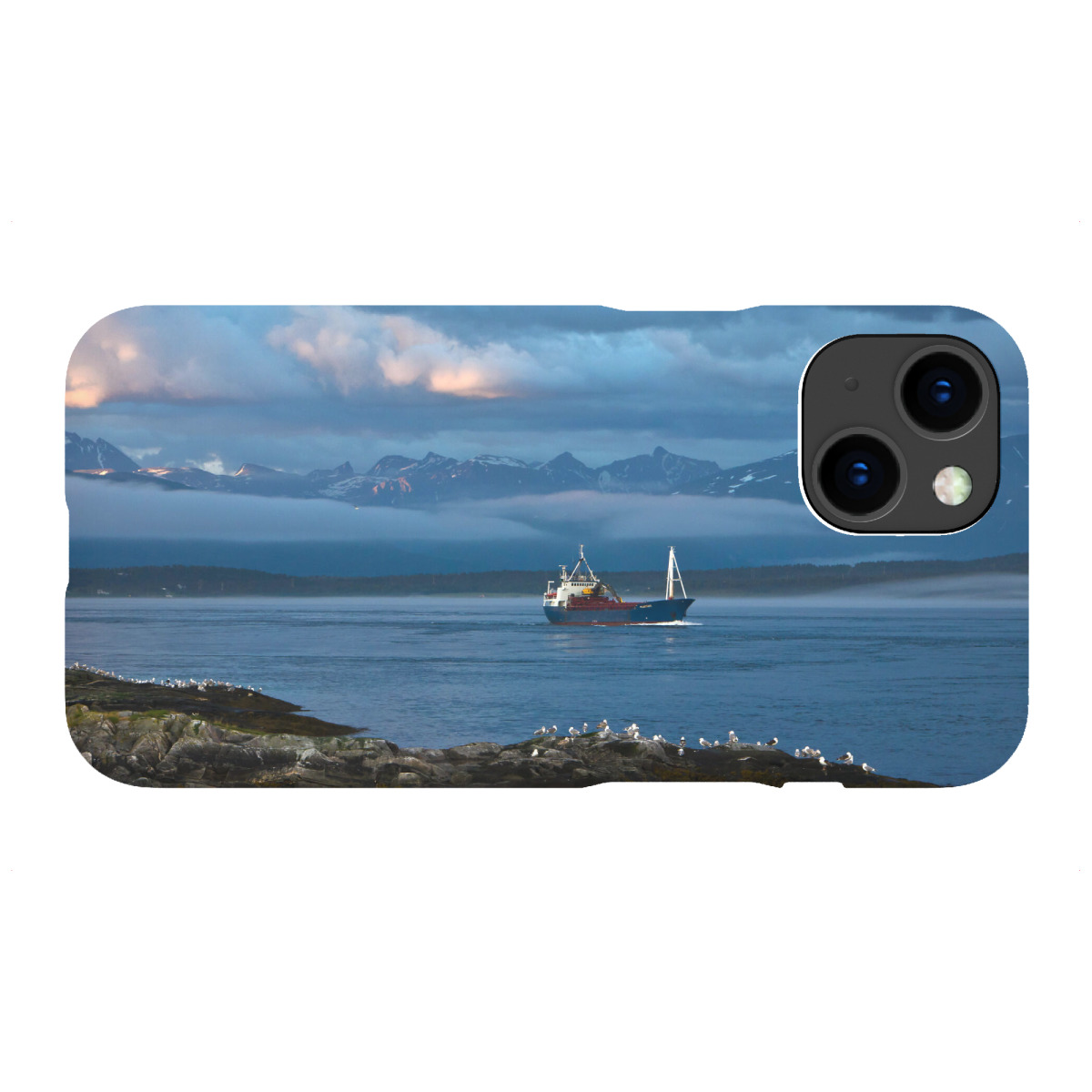 "Kutter am Fjord"für iPhone - Premium-Case Handyhülle artboxONE
