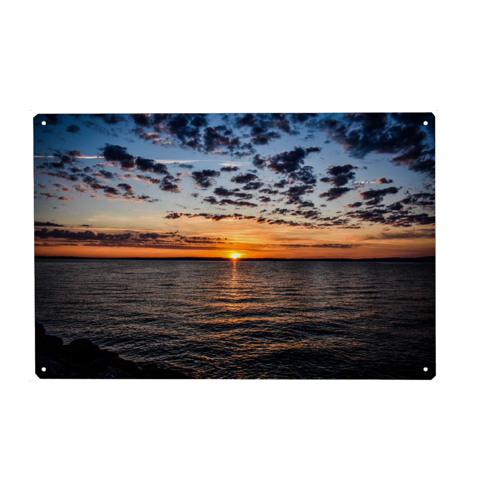 Metall Poster "Sonnenaufgang über dem Bodensee" artboxONE - Natur,Reise,Reise / Strand und Meer