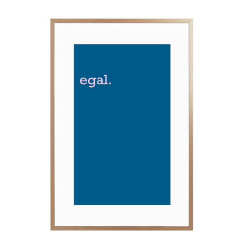 Egal - bunte Typografie