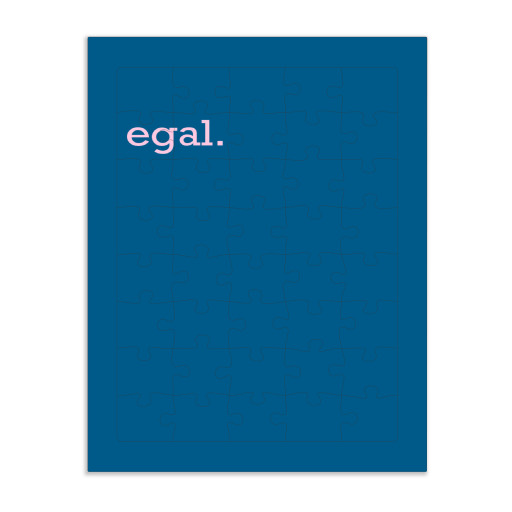 Egal - bunte Typografie