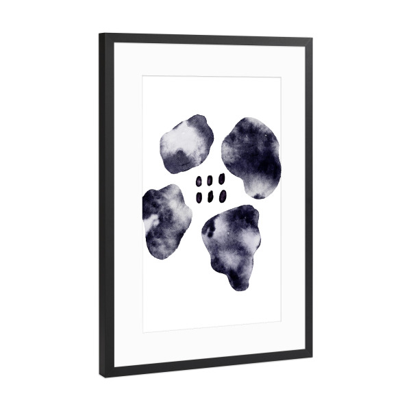 Poster mit Rahmen Schwarz (Metallic) "Cyra no.eleven" artboxONE - Abstrakt,Geometrie