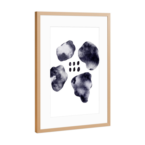 Poster mit Rahmen Kupfer "Cyra no.eleven" artboxONE - Abstrakt,Geometrie